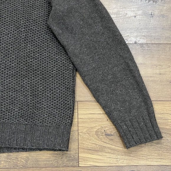 Tommy Bahama Sweater Mens XL Brown LambsWool Blend‎ Mock Neck Button Pullover - Picture 4 of 13